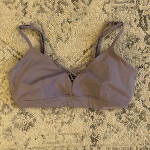 Lavender Alo Strappy Sports Bra